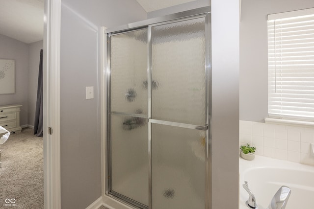 17019 Flinchum Way E, Noblesville, IN 46062 - bathroom featuring a shower stall and a garden tub