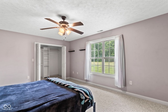 606 S Grange Hall Rd, Hanover, IN 47243 - carpeted bedroom featuring ceiling fan and a closet