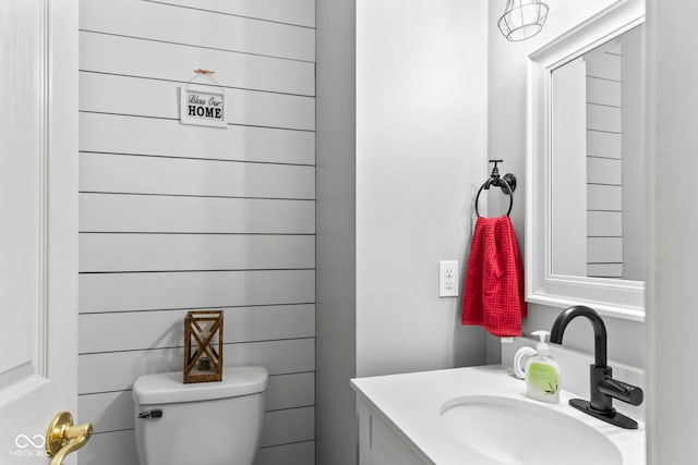 606 S Grange Hall Rd, Hanover, IN 47243 - bathroom with toilet and vanity