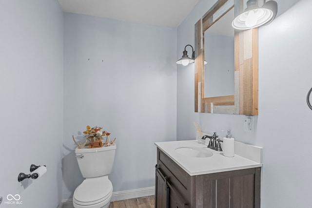 606 S Grange Hall Rd, Hanover, IN 47243 - bathroom featuring vanity and wood finished floors