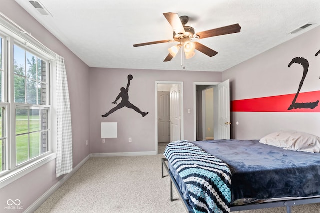 606 S Grange Hall Rd, Hanover, IN 47243 - carpeted bedroom featuring baseboards and ceiling fan