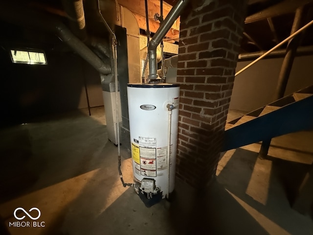 1048 S Burlington Dr, Muncie, IN 47302 - utility room with water heater