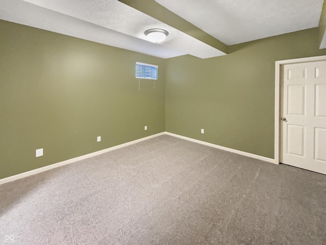 12089 Red Hawk Dr, Fishers, IN 46037 - basement featuring carpet and a textured ceiling