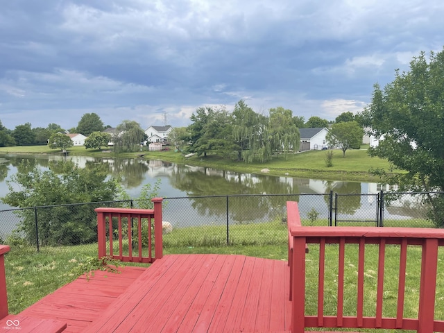 10610 Stillcreek Dr, Indianapolis, IN 46239 - deck with a water view