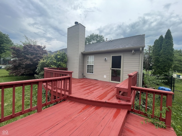 10610 Stillcreek Dr, Indianapolis, IN 46239 - view of wooden terrace