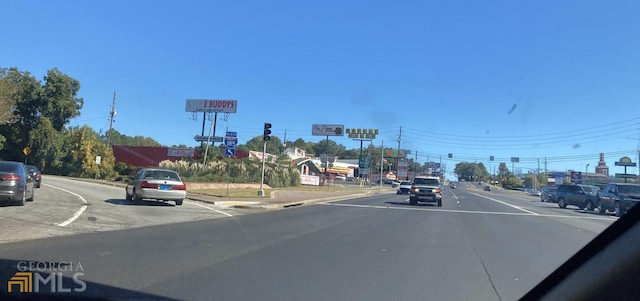 view of road