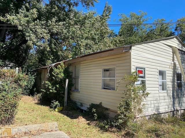 view of side of property