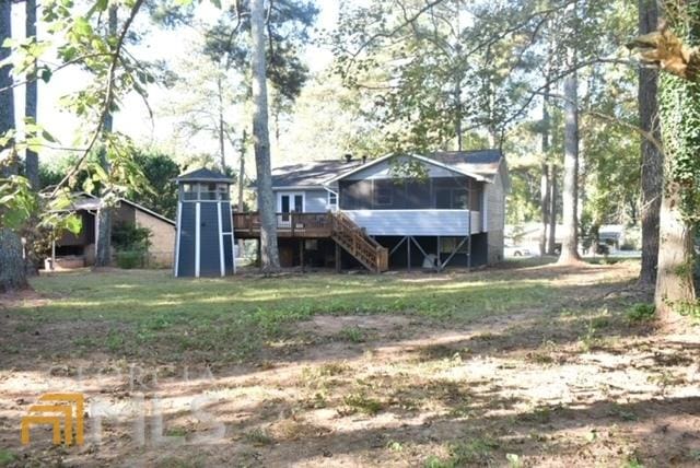 view of rear view of property