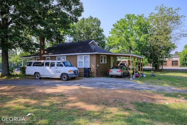 view of front of home