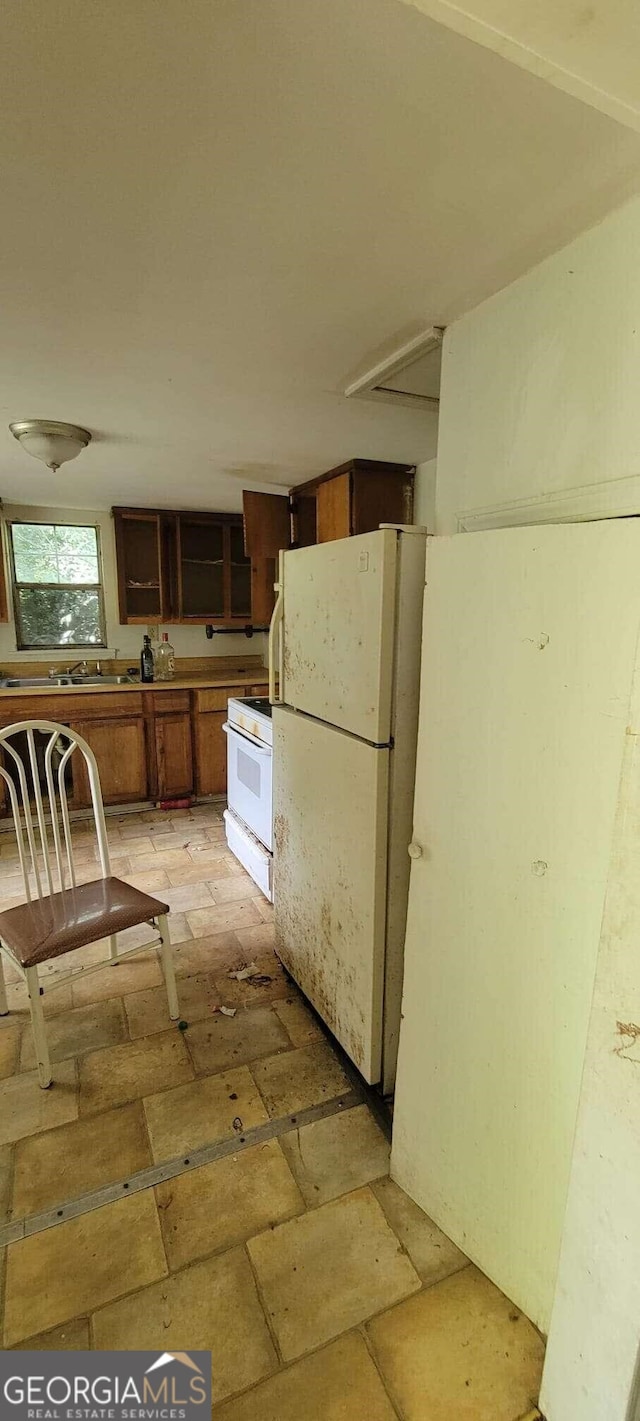 kitchen with white appliances