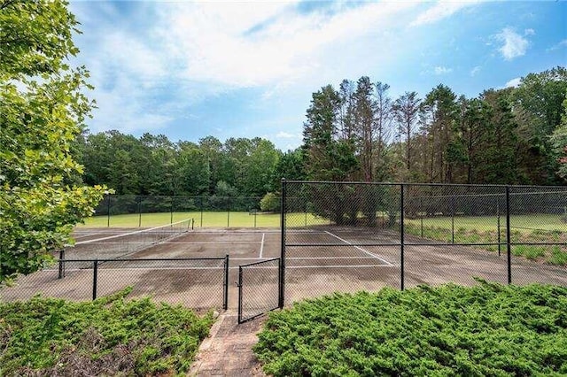 view of sport court