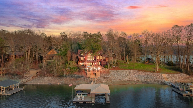 686 Lake Dr, Morganton, GA 30560 - dock area with a water view