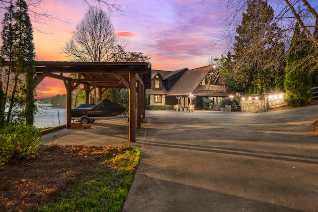 686 Lake Dr, Morganton, GA 30560 - exterior space with a water view