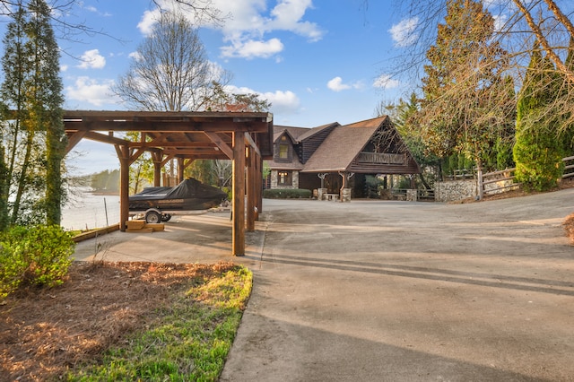 686 Lake Dr, Morganton, GA 30560 - exterior space with a carport