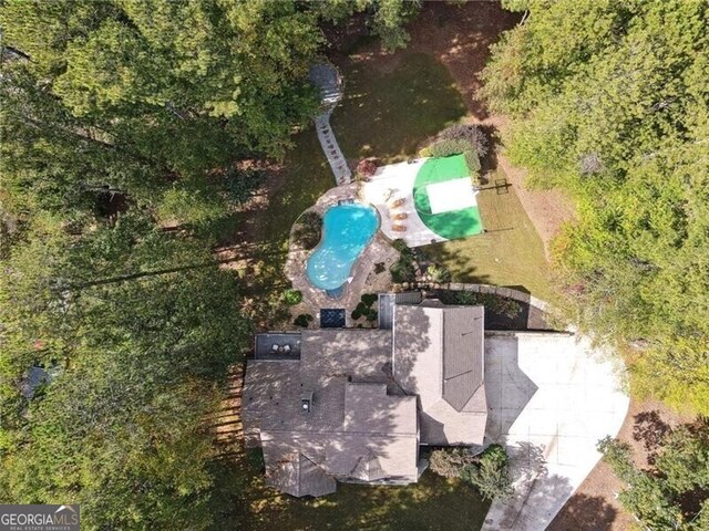 birds eye view of property