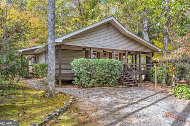 view of front of home