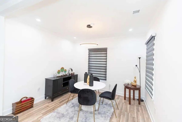 interior space featuring light hardwood / wood-style floors