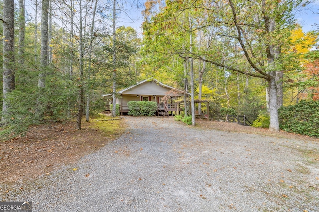 view of front of property