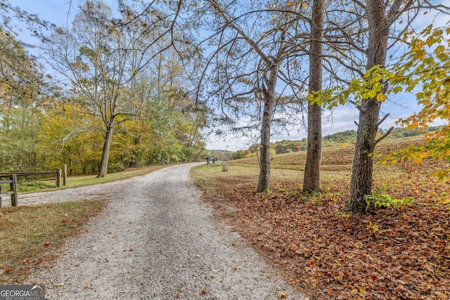 view of road