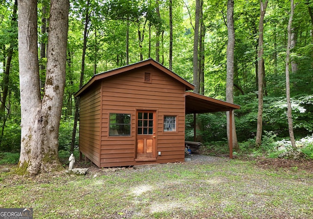 view of shed / structure