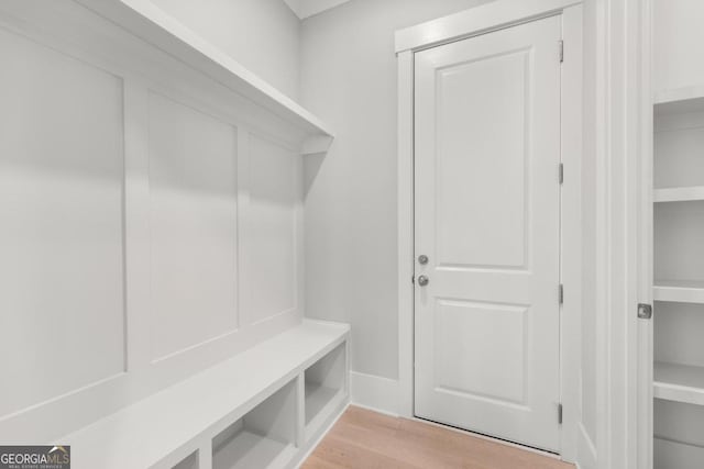 170 Ewing Way, Dacula, GA 30019 - mudroom with light wood-style floors and baseboards