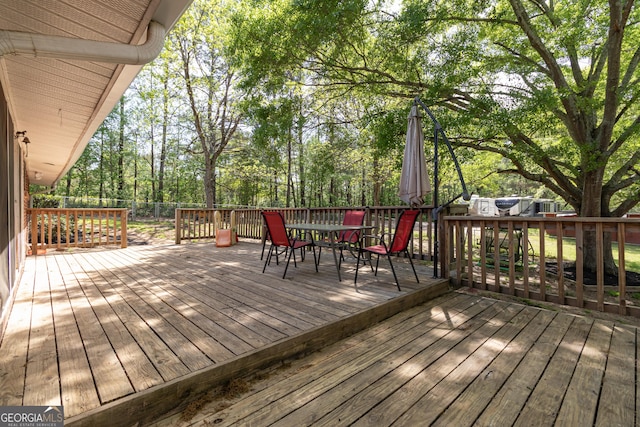 view of deck