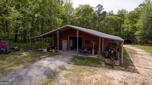 view of stable