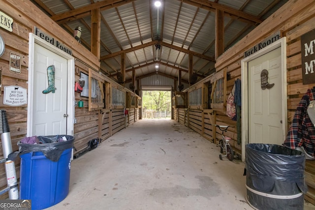 view of stable