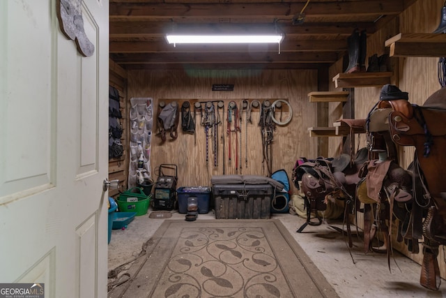 view of horse barn