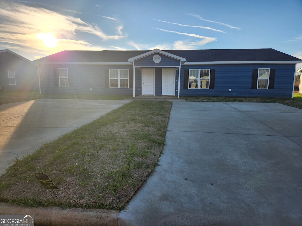 view of ranch-style home