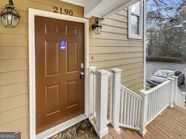 view of entrance to property