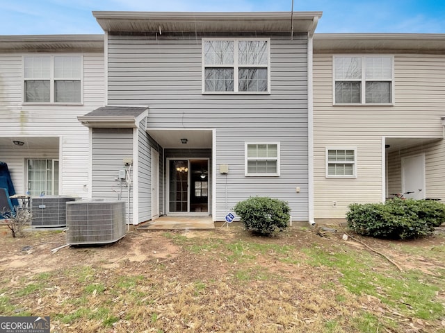 view of front of property featuring central AC unit