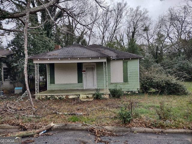 view of bungalow