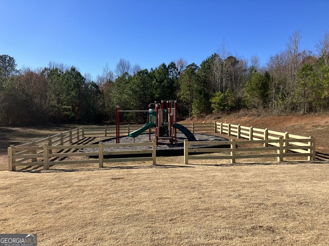 view of jungle gym