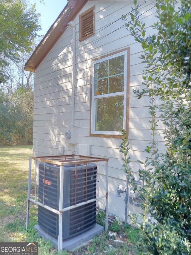 exterior details featuring central air condition unit