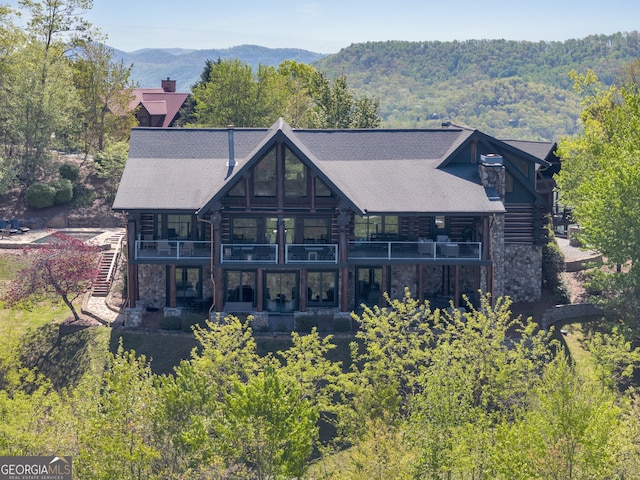 view of rear view of property