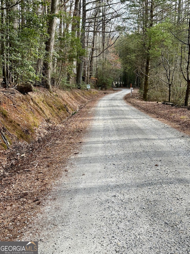 view of road