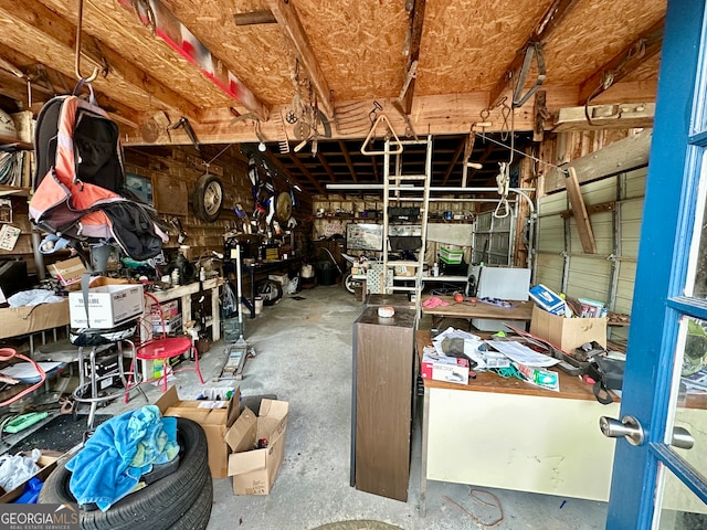 misc room featuring concrete flooring