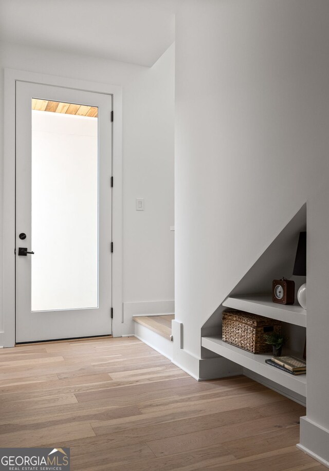 interior space featuring light hardwood / wood-style floors