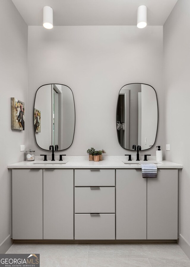 bathroom featuring vanity