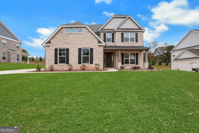 craftsman house with a front yard