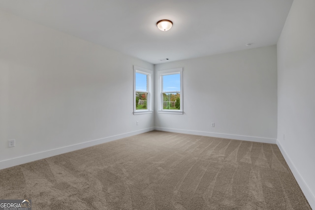 view of carpeted empty room