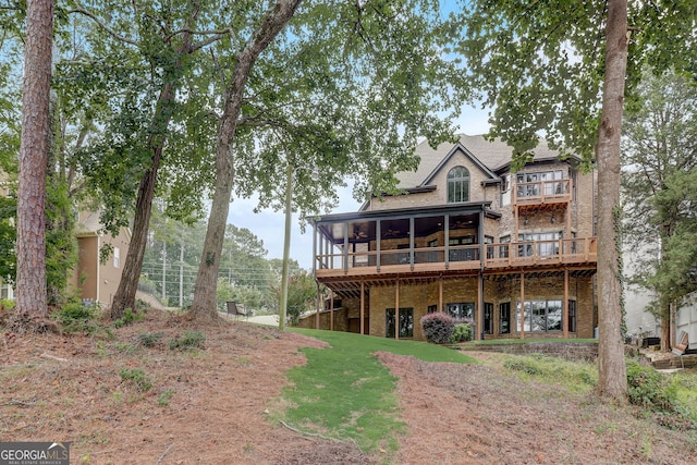 view of rear view of property