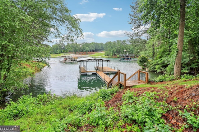6219 Woodlake Dr, Buford, GA 30518 - dock featuring a water view