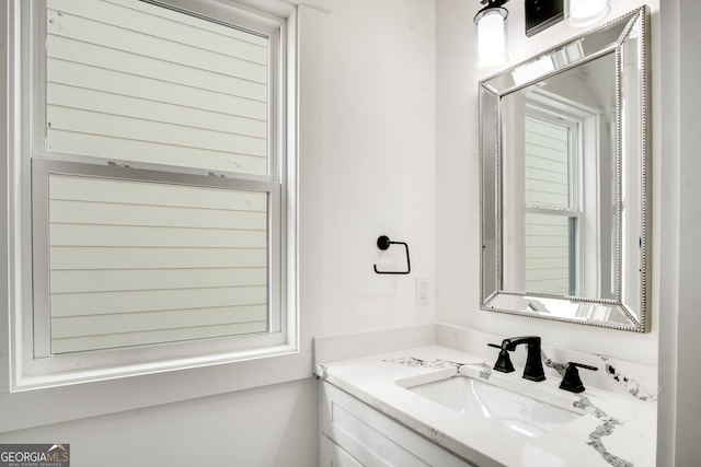 bathroom with vanity