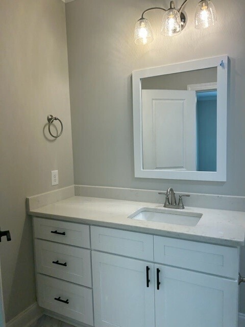 bathroom featuring vanity