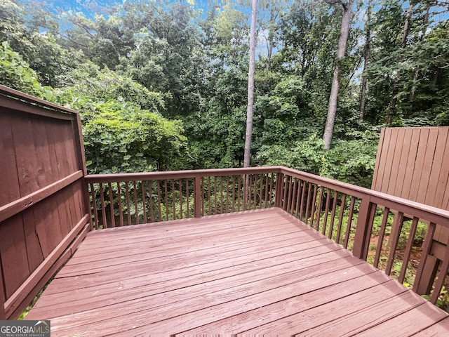 view of wooden terrace