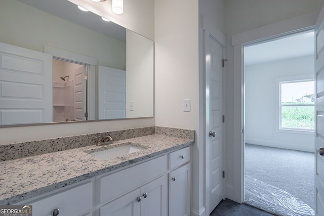 bathroom featuring vanity