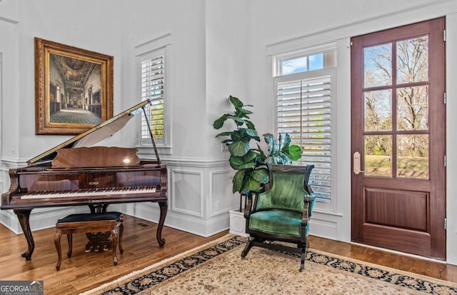 interior space featuring hardwood / wood-style floors