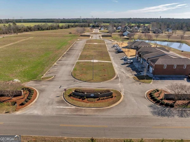 view of property's community with a water view